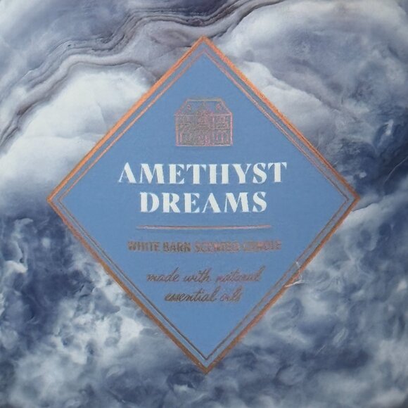 BBW Amethyst Dreams White Barn Bath & Body Works 3 Wick Candle - Picture 3 of 10